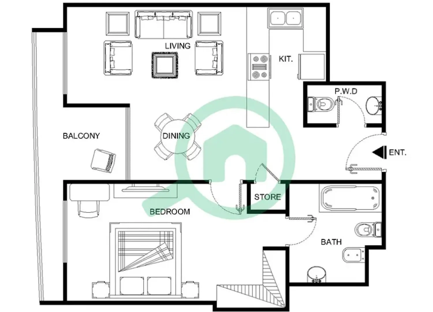 Vibrant 1 Bedroom Unit In Business Bay Sleeps 2 Dubai