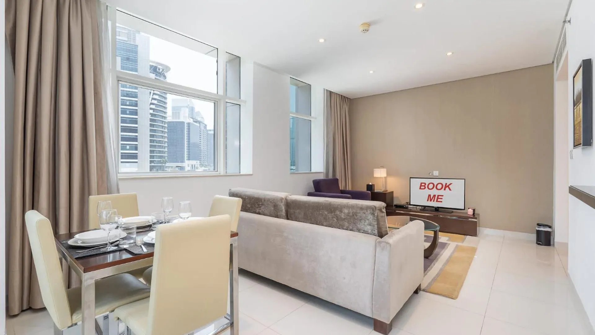 Vibrant 1 Bedroom Unit In Business Bay Sleeps 2 Dubai 0*,